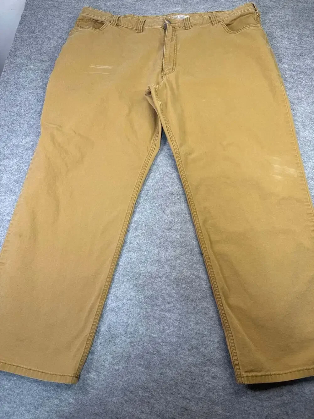 Carhartt Rugged Flex Canvas 5-Pocket Work Pant Size 44x30 Brown Relaxed Fit